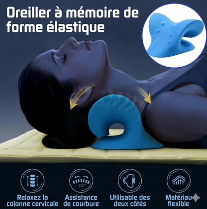 Oreiller Cervical Orthopédique de Traction pour Dormeurs
