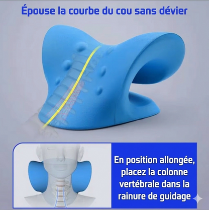 Oreiller Cervical Orthopédique de Traction pour Dormeurs